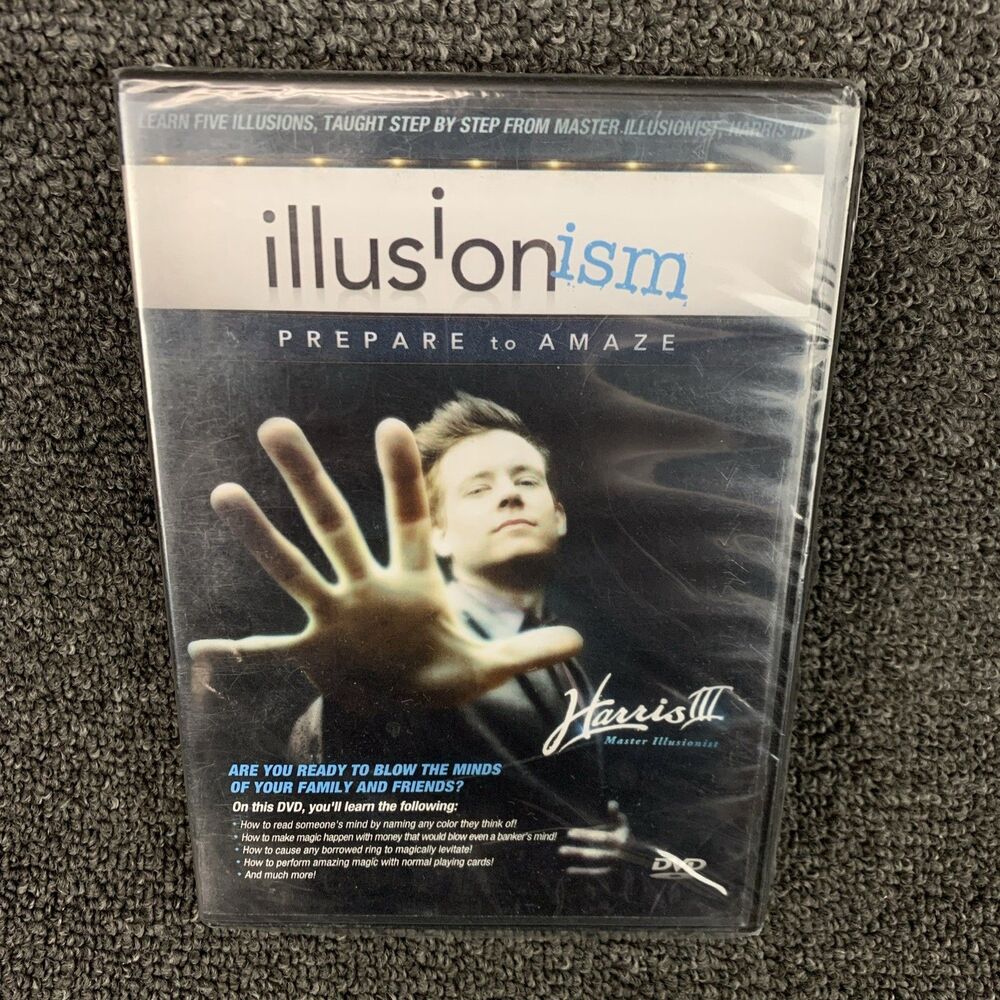 Illusionism: Prepare To Amaze DVD Harris III Learn Illusions Step By Step